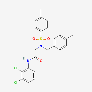 molecular formula C23H22Cl2N2O3S B4891968 N-(2,3-dichlorophenyl)-2-[(4-methylphenyl)methyl-(4-methylphenyl)sulfonylamino]acetamide 
