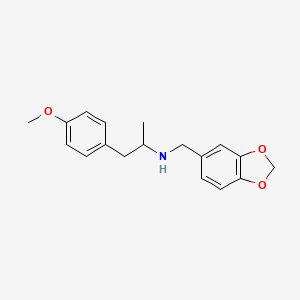 molecular formula C18H21NO3 B4892073 N-(1,3-benzodioxol-5-ylmethyl)-1-(4-methoxyphenyl)propan-2-amine 