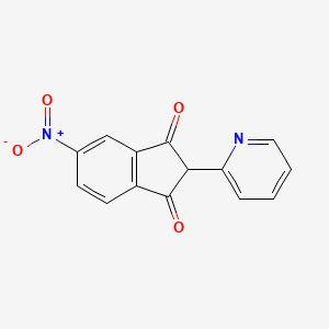 5-nitro-2-(2-pyridinyl)-1H-indene-1,3(2H)-dione