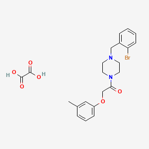 1-(2-bromobenzyl)-4-[(3-methylphenoxy)acetyl]piperazine oxalate