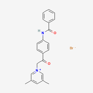 1-{2-[4-(benzoylamino)phenyl]-2-oxoethyl}-3,5-dimethylpyridinium bromide
