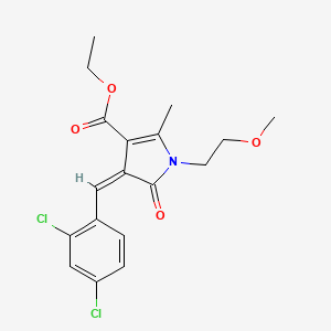 ethyl 4-(2,4-dichlorobenzylidene)-1-(2-methoxyethyl)-2-methyl-5-oxo-4,5-dihydro-1H-pyrrole-3-carboxylate