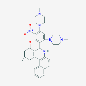 5-[2,4-bis(4-methyl-1-piperazinyl)-5-nitrophenyl]-2,2-dimethyl-2,3,5,6-tetrahydrobenzo[a]phenanthridin-4(1H)-one