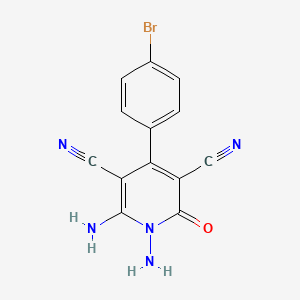 1,6-diamino-4-(4-bromophenyl)-2-oxo-1,2-dihydro-3,5-pyridinedicarbonitrile
