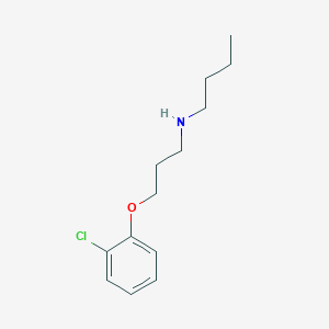 molecular formula C13H20ClNO B4892806 N-[3-(2-chlorophenoxy)propyl]butan-1-amine 
