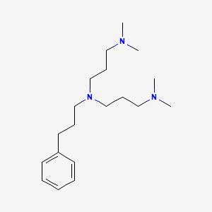 molecular formula C19H35N3 B4892858 N'-[3-(dimethylamino)propyl]-N,N-dimethyl-N'-(3-phenylpropyl)propane-1,3-diamine 