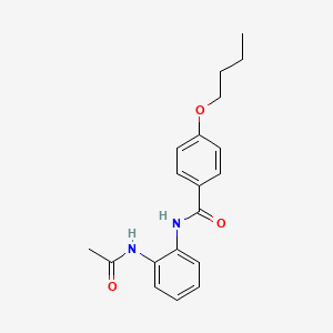 molecular formula C19H22N2O3 B4892931 N-(2-acetamidophenyl)-4-butoxybenzamide 