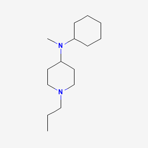 molecular formula C15H30N2 B4893181 N-cyclohexyl-N-methyl-1-propylpiperidin-4-amine 