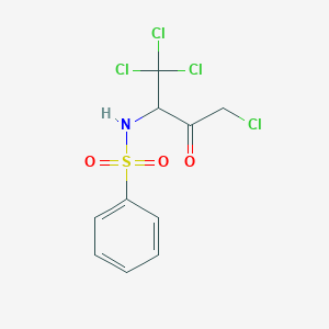 molecular formula C10H9Cl4NO3S B4893266 N-(1,1,1,4-tetrachloro-3-oxobutan-2-yl)benzenesulfonamide 