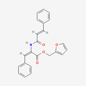 molecular formula C23H19NO4 B4893349 furan-2-ylmethyl (E)-3-phenyl-2-[[(E)-3-phenylprop-2-enoyl]amino]prop-2-enoate 