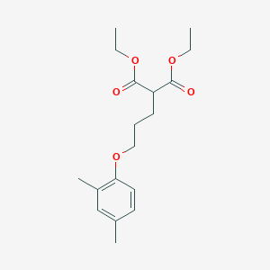 molecular formula C18H26O5 B4893393 Diethyl 2-[3-(2,4-dimethylphenoxy)propyl]propanedioate 