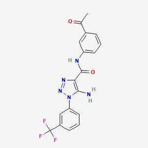 molecular formula C18H14F3N5O2 B4893474 MFCD11842597 