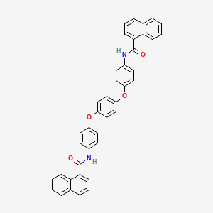 molecular formula C40H28N2O4 B4893480 N,N'-[benzene-1,4-diylbis(oxybenzene-4,1-diyl)]dinaphthalene-1-carboxamide 