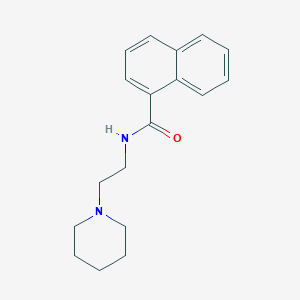 molecular formula C18H22N2O B4893963 N-[2-(piperidin-1-yl)ethyl]naphthalene-1-carboxamide 