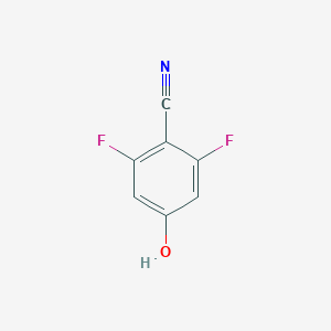 molecular formula C7H3F2NO B048942 2,6-Difluoro-4-hydroxybenzonitrile CAS No. 123843-57-2