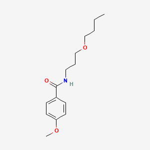 molecular formula C15H23NO3 B4894407 N-(3-butoxypropyl)-4-methoxybenzamide 