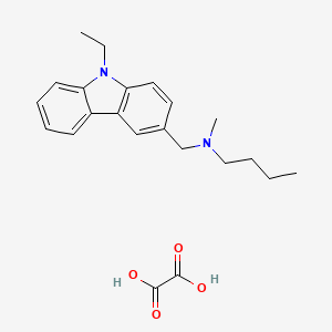 molecular formula C22H28N2O4 B4894434 N-[(9-ethylcarbazol-3-yl)methyl]-N-methylbutan-1-amine;oxalic acid 