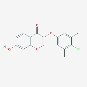 molecular formula C17H13ClO4 B489446 3-(4-chloro-3,5-dimethylphenoxy)-7-hydroxy-4H-chromen-4-one CAS No. 459415-65-7