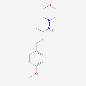 molecular formula C15H24N2O2 B4894504 N-[4-(4-methoxyphenyl)butan-2-yl]morpholin-4-amine 