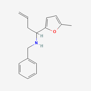 molecular formula C16H19NO B4894548 N-benzyl-1-(5-methylfuran-2-yl)but-3-en-1-amine 