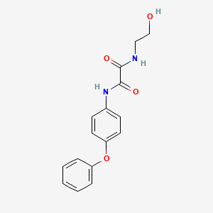 molecular formula C16H16N2O4 B4894859 N-(2-hydroxyethyl)-N'-(4-phenoxyphenyl)oxamide 