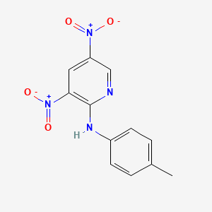 molecular formula C12H10N4O4 B4894875 N-(4-methylphenyl)-3,5-dinitropyridin-2-amine CAS No. 91974-98-0