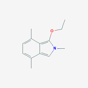 molecular formula C13H17NO B048949 1-Ethoxy-2,4,7-trimethyl-2H-isoindole CAS No. 122885-00-1