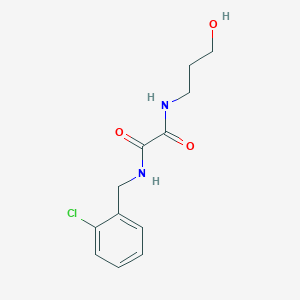 molecular formula C12H15ClN2O3 B4894912 N'-[(2-chlorophenyl)methyl]-N-(3-hydroxypropyl)oxamide CAS No. 6168-25-8