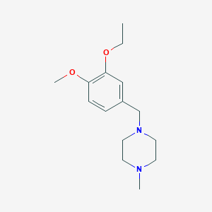 molecular formula C15H24N2O2 B4894924 1-[(3-Ethoxy-4-methoxyphenyl)methyl]-4-methylpiperazine CAS No. 864388-85-2