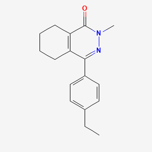 molecular formula C17H20N2O B4894932 4-(4-ethylphenyl)-2-methyl-5,6,7,8-tetrahydrophthalazin-1(2H)-one 