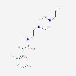 molecular formula C16H24F2N4O B4895086 3-(2,5-Difluorophenyl)-1-[2-(4-propylpiperazin-1-YL)ethyl]urea 