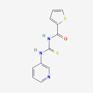 molecular formula C11H9N3OS2 B4895101 N-(pyridin-3-ylcarbamothioyl)thiophene-2-carboxamide 