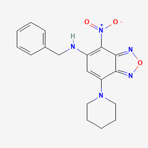 molecular formula C18H19N5O3 B4895104 N-benzyl-4-nitro-7-(piperidin-1-yl)-2,1,3-benzoxadiazol-5-amine 