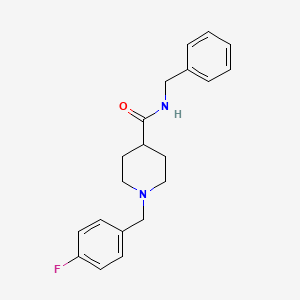 molecular formula C20H23FN2O B4895469 N-benzyl-1-(4-fluorobenzyl)piperidine-4-carboxamide 