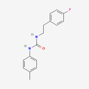 molecular formula C16H17FN2O B4895564 1-[2-(4-Fluorophenyl)ethyl]-3-(4-methylphenyl)urea 