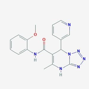 molecular formula C18H17N7O2 B489570 N-(2-methoxyphenyl)-5-methyl-7-(3-pyridinyl)-4,7-dihydrotetraazolo[1,5-a]pyrimidine-6-carboxamide CAS No. 540502-93-0