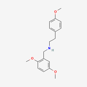 molecular formula C18H23NO3 B4895803 N-(2,5-dimethoxybenzyl)-2-(4-methoxyphenyl)ethanamine 