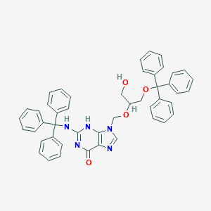 molecular formula C47H41N5O4 B048959 N,O-Ditrityl Ganciclovir CAS No. 109082-85-1
