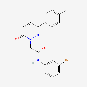 molecular formula C19H16BrN3O2 B4896083 N-(3-bromophenyl)-2-[3-(4-methylphenyl)-6-oxopyridazin-1(6H)-yl]acetamide 