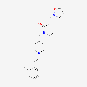 molecular formula C23H37N3O2 B4896162 N-ethyl-3-(2-isoxazolidinyl)-N-({1-[2-(2-methylphenyl)ethyl]-4-piperidinyl}methyl)propanamide 