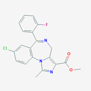 methyl 8-chloro-6-(2-fluorophenyl)-1-methyl-4H-imidazo[1,5-a][1,4]benzodiazepine-3-carboxylate