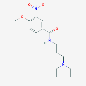 molecular formula C15H23N3O4 B4896245 N-[3-(diethylamino)propyl]-4-methoxy-3-nitrobenzamide 