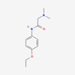 molecular formula C12H18N2O2 B4896259 2-(dimethylamino)-N-(4-ethoxyphenyl)acetamide 