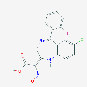 7-Chloro-5-(2-fluorophenyl)-alpha-(hydroxyimino)-3H-1,4-benzodiazepine-2-acetic Acid Methyl Ester