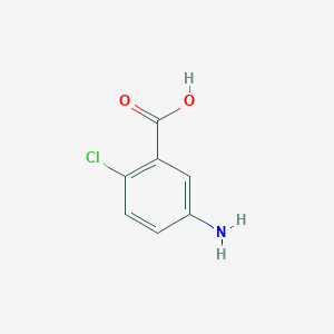 molecular formula C7H6ClNO2 B048968 5-氨基-2-氯苯甲酸 CAS No. 89-54-3