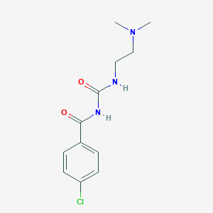 molecular formula C12H16ClN3O2 B489700 N-(4-chlorobenzoyl)-N'-[2-(dimethylamino)ethyl]urea CAS No. 692745-91-8
