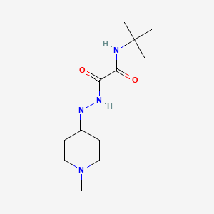 molecular formula C12H22N4O2 B4897016 N-(tert-butyl)-2-[2-(1-methyl-4-piperidinylidene)hydrazino]-2-oxoacetamide 