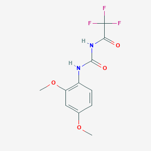 molecular formula C11H11F3N2O4 B489707 N-(2,4-dimethoxyphenyl)-N'-(trifluoroacetyl)urea CAS No. 340264-50-8