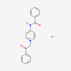 molecular formula C20H17BrN2O2 B4897128 N-(1-phenacylpyridin-1-ium-4-yl)benzamide;bromide 