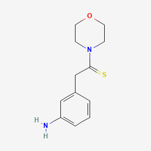 molecular formula C12H16N2OS B4897329 2-(3-Aminophenyl)-1-morpholin-4-ylethanethione CAS No. 5425-46-7